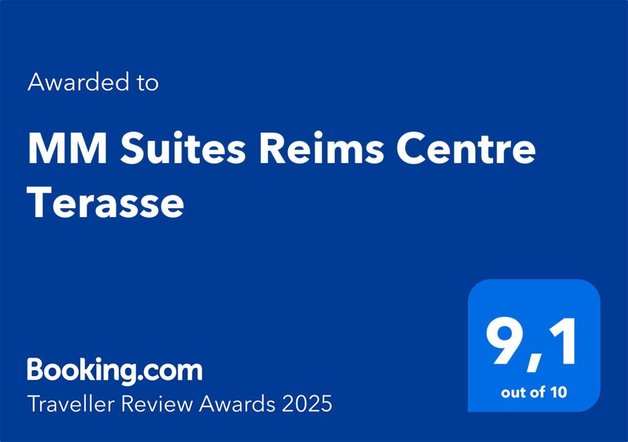 Mm Suites Reims Centre Terasse Exterior photo